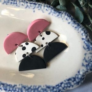 The Singapore- Handmade- Clay Earrings